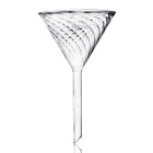 Laborglas-Trichtern mit Rillen für schnelle Filtration, Durchmesser 100 mm – BORO 3.3