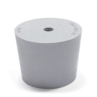 Gumová zátka fi 22/17 mm, výška 25 mm, s otvorom 4 mm – tesniaca guma