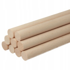 Holzstab 30cm 16mm Natur-Buche-Holz
