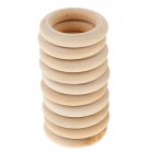 Holzring 10 Stk. 55 mm Buchenholz