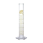 Messzylinder aus Glas, 2000 ml, Klasse B, braune Skala, sechseckige Glasbasis