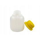 Flasche 100ml HDPE und gelber Verschluss mit Deckel
