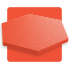 Akustikpaneel Sechseck wassermelone 50x50 cm Dicke 3 cm Hexagon