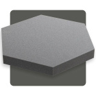 Akustikpaneel Sechseck grau 50x50 cm Dicke 5 cm Hexagon