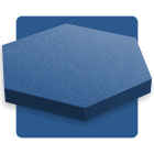 Akustikpaneel Sechseck saphirblau 50x50 cm Dicke 5 cm Hexagon