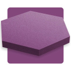 Akustikpaneel Sechseck lila 50x50 cm Dicke 5 cm Hexagon