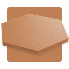 Akustikpaneel Sechseck braun 50x50 cm Dicke 3 cm Hexagon