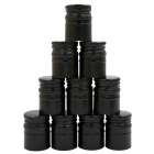 Aluminium-Schraubverschluss 30/44 mm 50 Stück schwarz lang