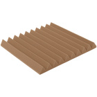 Akustikplatte braun KEIL 50×50 cm Dicke 5 cm