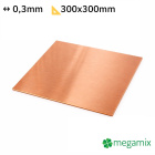 Kupferplatte 300x300x0,3 mm