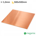 Kupferplatte 500x500x1,0 mm