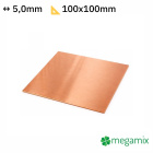 Kupferplatte 100x100x5,0 mm