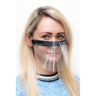 Schutzabdeckung für das Gesicht transparente Maske Nase Mund 21x12cm universal