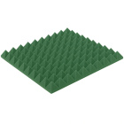 Akustikplatte dunkelgrün PYRAMIDE 50×50 cm Dicke 5 cm