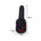 Gitarrentasche Polyester 107x42x13cm schwarz