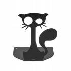 Metallisches Buchregal 10x12x8cm schwarze Katze