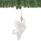 Weihnachtsschmuck für den Baum weißer Engel 10cm