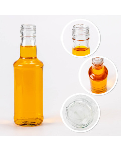 Glasflasche 200ml 17cm MONOPOL