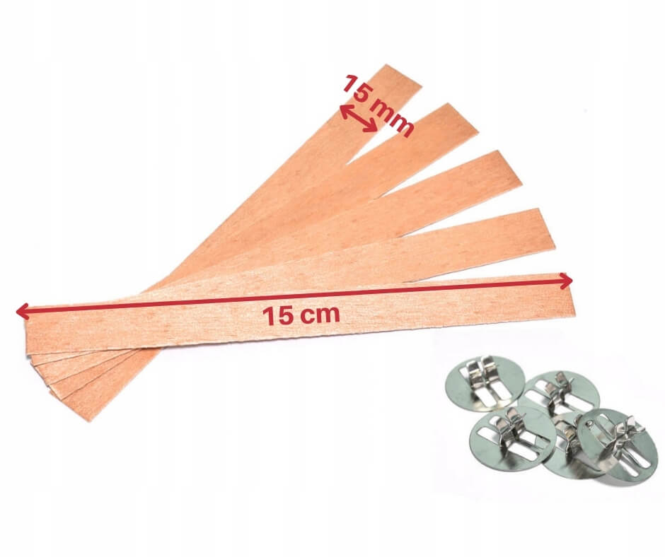 Holzdochte mit 15 cm Sockeln 50 Stk. megamix.sk