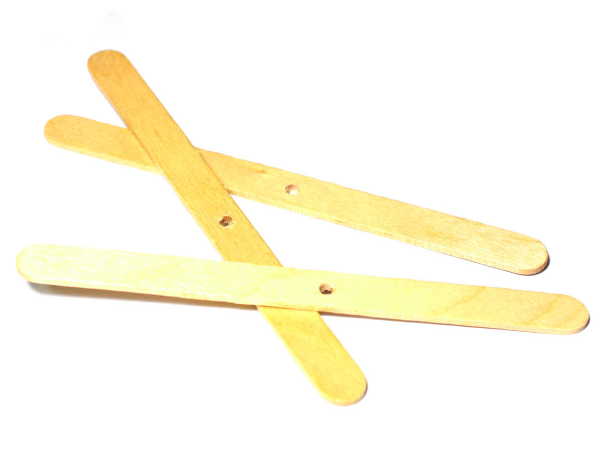 Holzstäbchen, Docht Halter