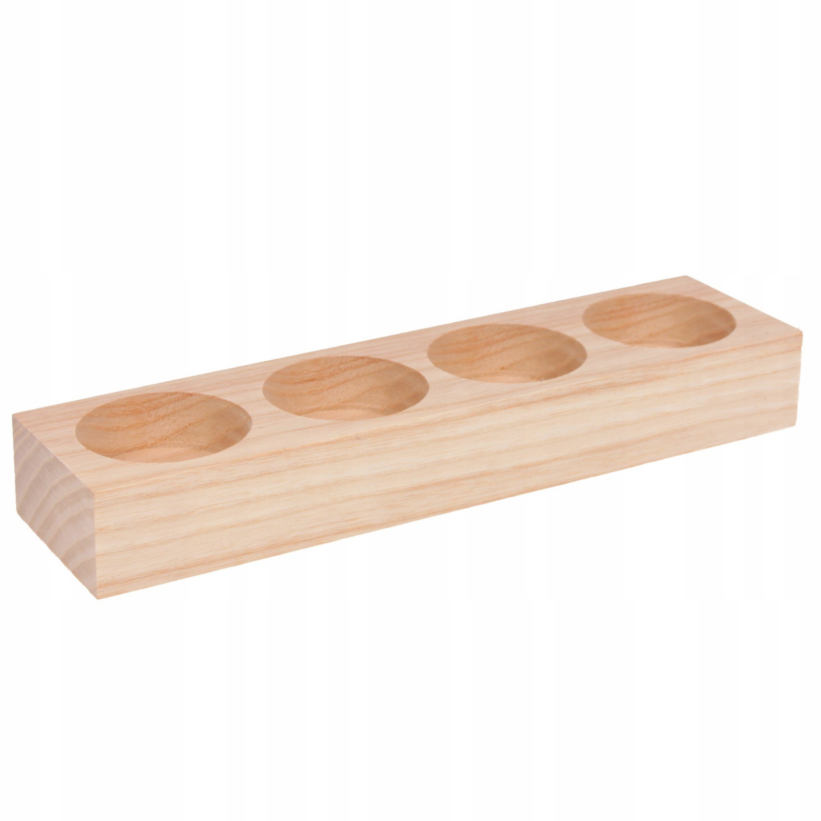 Holz-Teelichthalter mit 4 Öffnungen 19,5x5x2,5cm megamix.sk