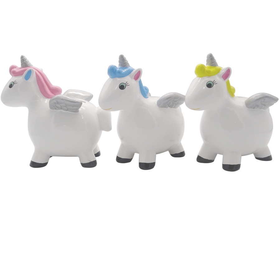 Keramisches Einhorn-Spardose in verschiedenen Farben