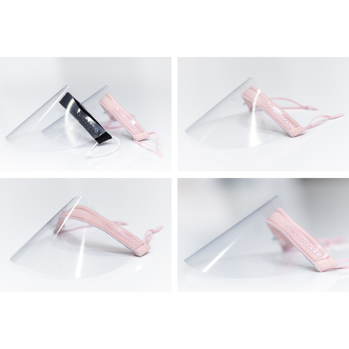 Gesichtsschutz transparent Maske schwarz Nase Mund 21x12cm universal megamix.sk