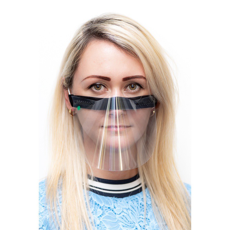 Gesichtsschutz transparent Maske Nase Mund 21x12cm universal megamix.sk