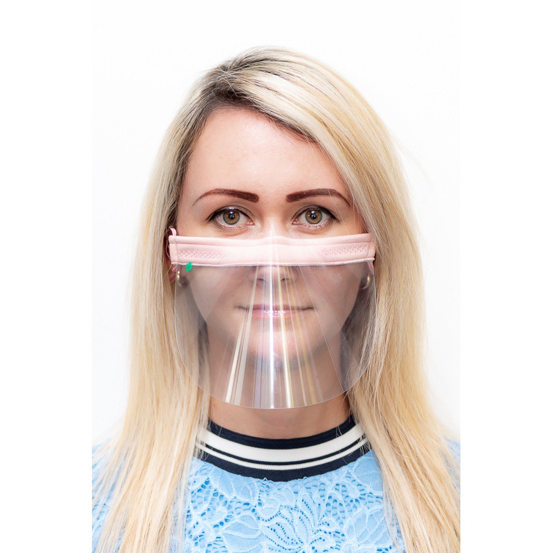 Gesichtsschutz transparent Maske Nase Mund 21x12cm universal megamix.sk