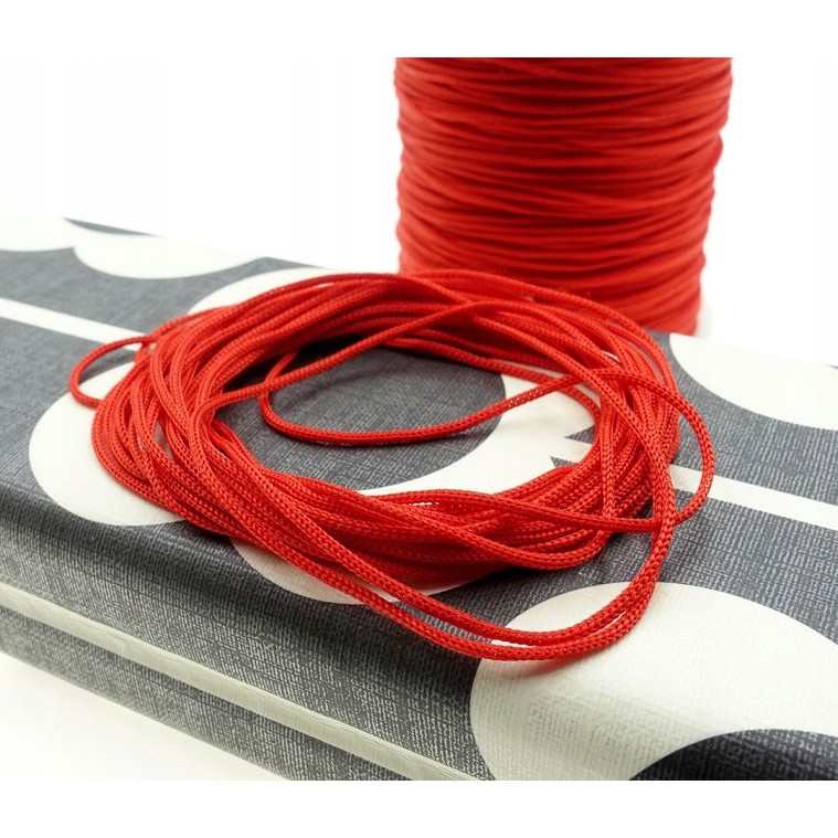 geflochtene Schnur 40m 0.8mm rot Polyester megamix.sk