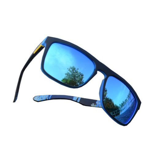 Blaue polarisierte Sonnenbrille omegamix.at