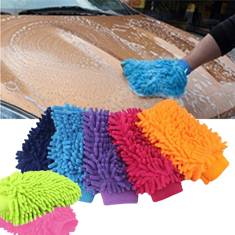 Mikrofaserhandschuh zum Abwischen des Autos Polyester megamix.sk