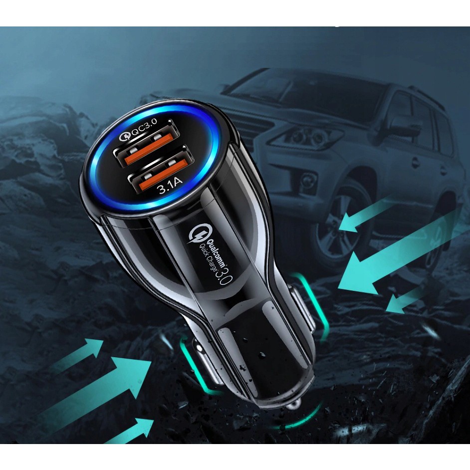 Schnellladegerät 3.1A für das Auto QUALCOMM QC 3.0 megamix.sk