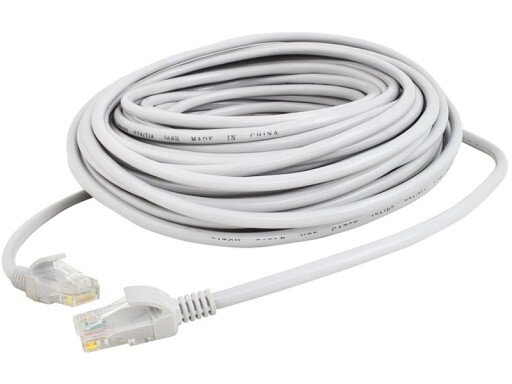 Netzwerkkabel LAN Ethernet Paar RJ45 20 m gold
