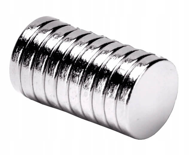 starker Neodym-Magnet zylindrisch 10x1mm 10 Stück megamix.sk