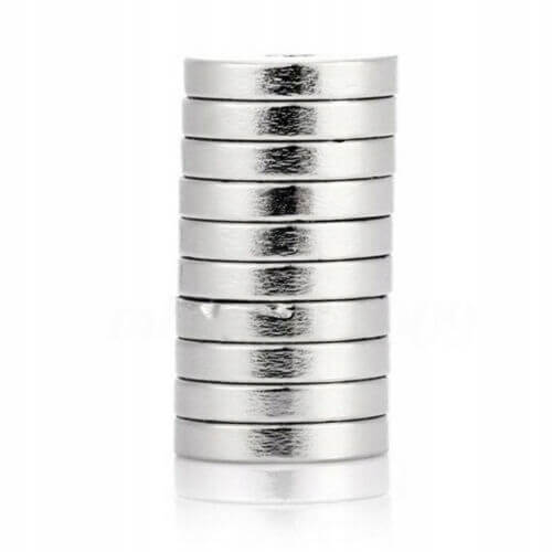 starker Neodym-Magnet zylindrisch 10x1mm 10 Stück megamix.sk