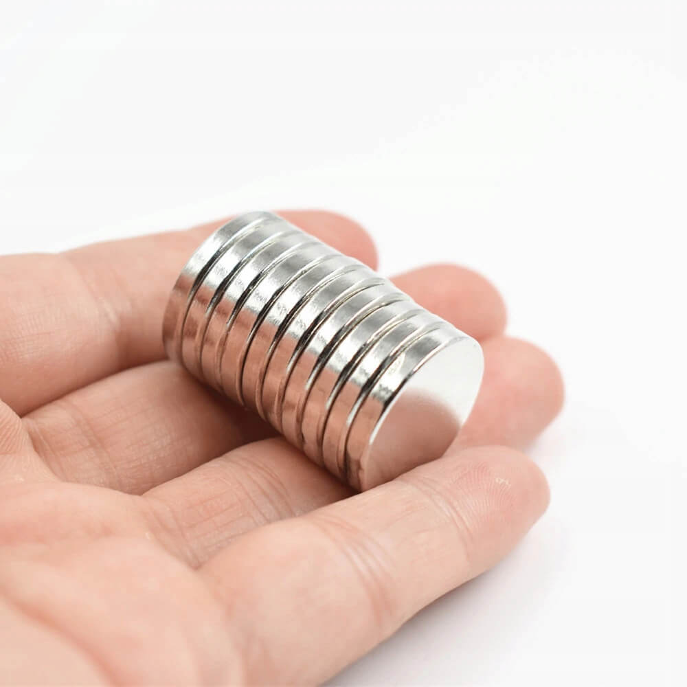 starker Neodym-Magnet zylindrisch 10x1mm 10 Stück megamix.sk
