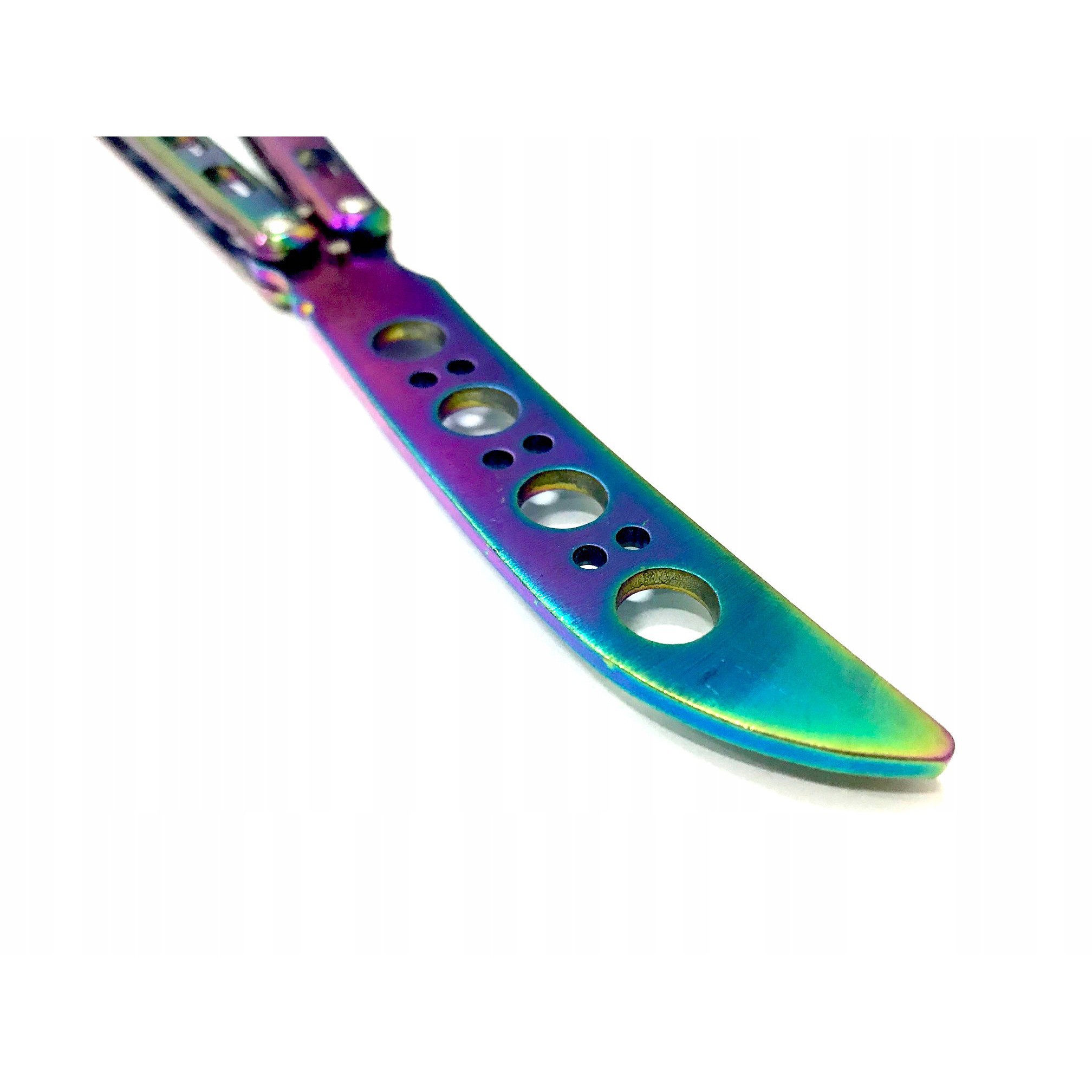 Butterfly Klappmesser aus Stahl 23,5x2cm bunt megamix.de