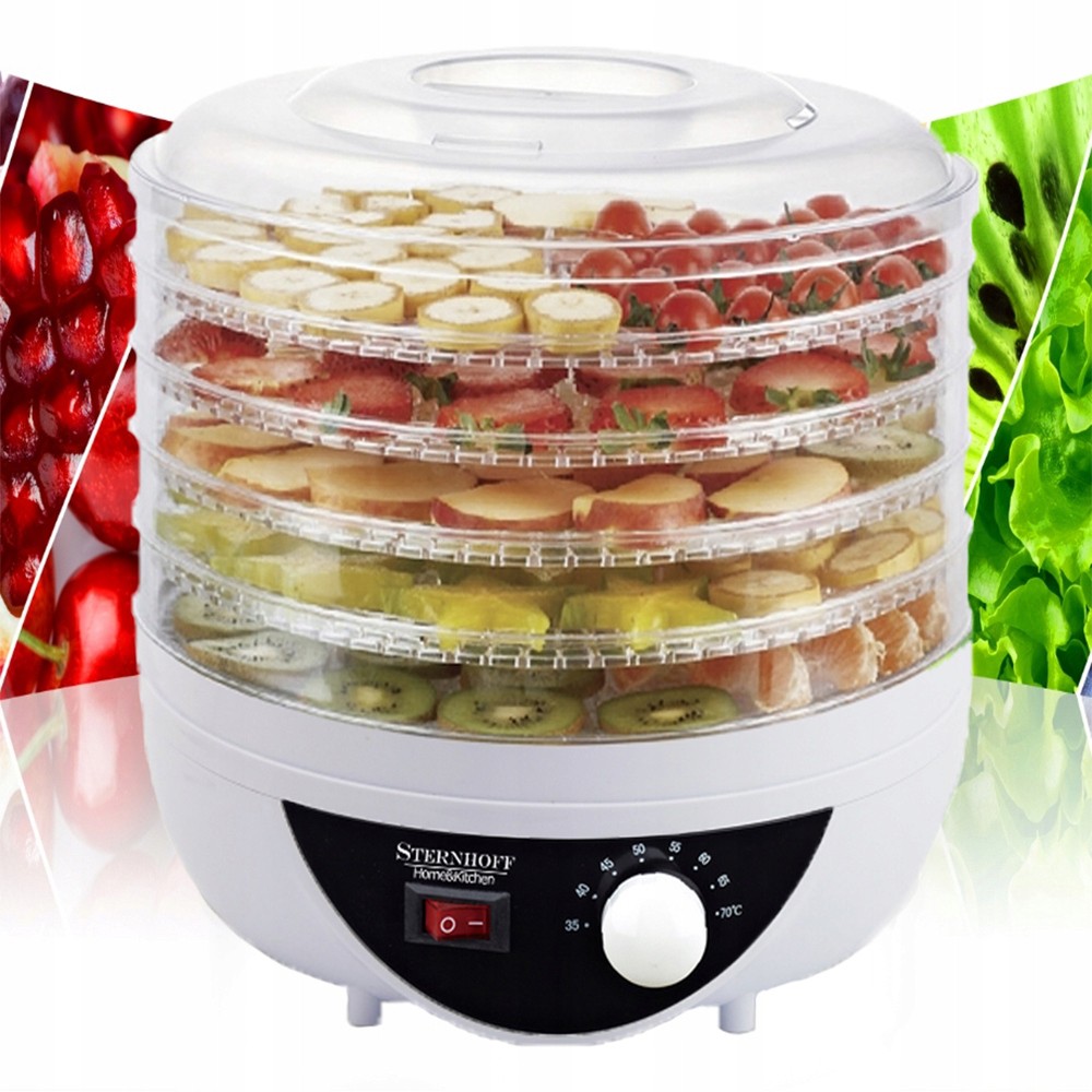 Pilz-, Gemüse- und Obsttrockner XL Leistung 250W Megamix