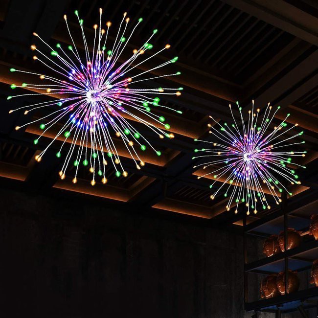 Lichterkette 100 Stück LED Stern mehrfarbig 8 Funktionen megamix.sk