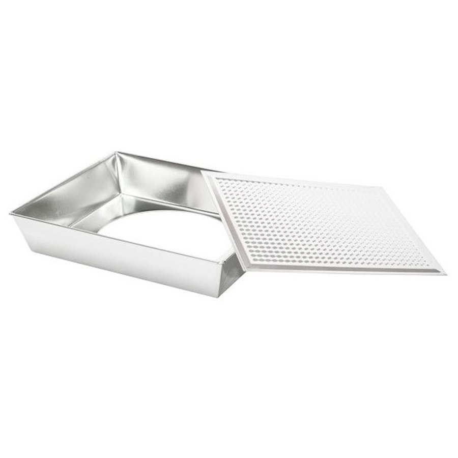 universelles Backblech spinwar 24 x 24 x 6 cm mit abnehmbarem Boden megamix