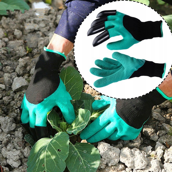 Gartenhandschuhe mit Krallen zum Rechen Universelle Größe megamix.sk